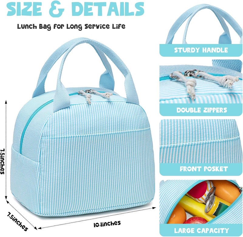BLUBOON Lunch Box for Women Cute Lunch Bag Reusable Insulated Lunch Bags Large Capacity Lunchbox Cooler for Work Picnic or Travel - Image 3